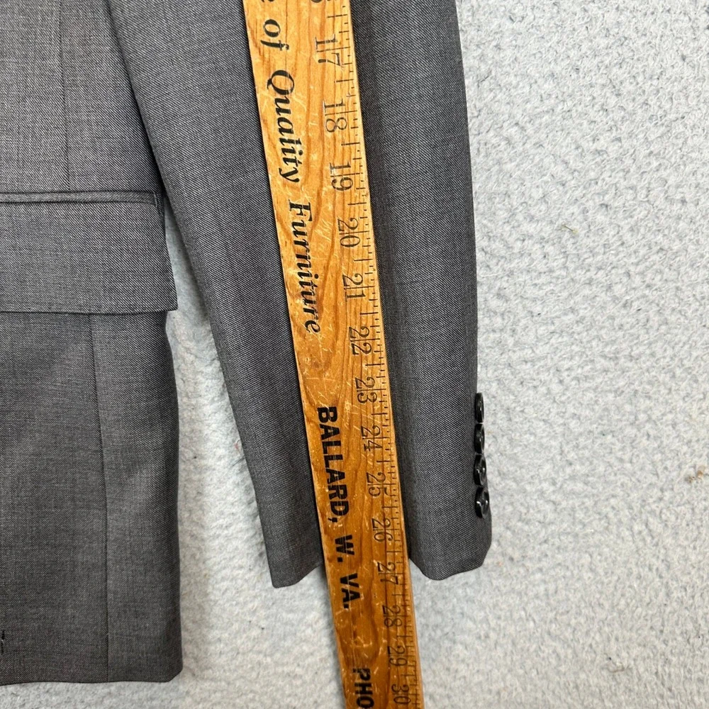 J Crew Wool Suit Pants Mens 40L 33X32 Ludlow Dark Grey Tollegno 1900 2 Piece Set